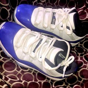 Jordan low 11s Blue & White